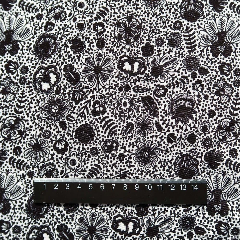 Twill de viscose - Delft Black - Tissus - Carole Rampinetta - R Produit TwillViscose DelftBlack scaled