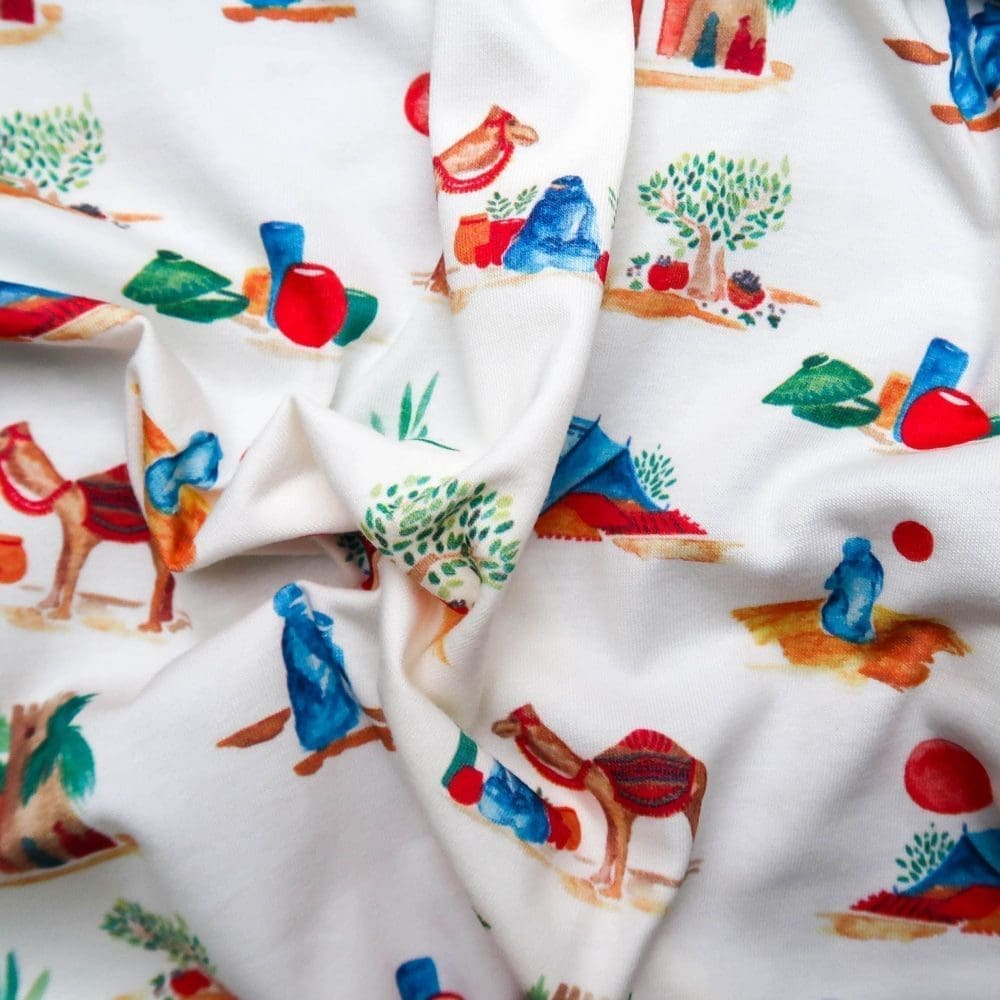 Jersey de coton bio - Touaregs - Tissus - Carole Rampinetta - R Produit JerseyBio Touaregs scaled