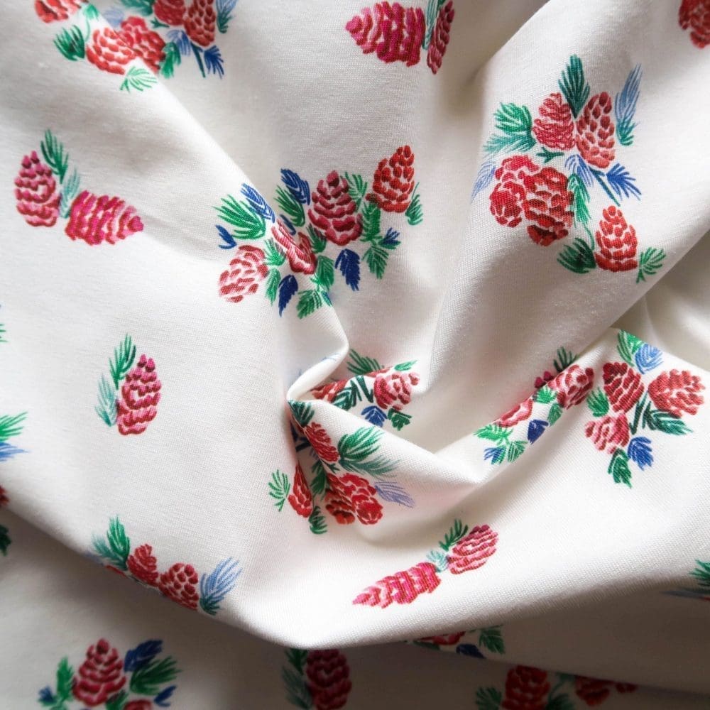 Jersey de coton - Pomme de pin - Tissus - Carole Rampinetta - R Produit Jersey SOLDES PommeDePin scaled