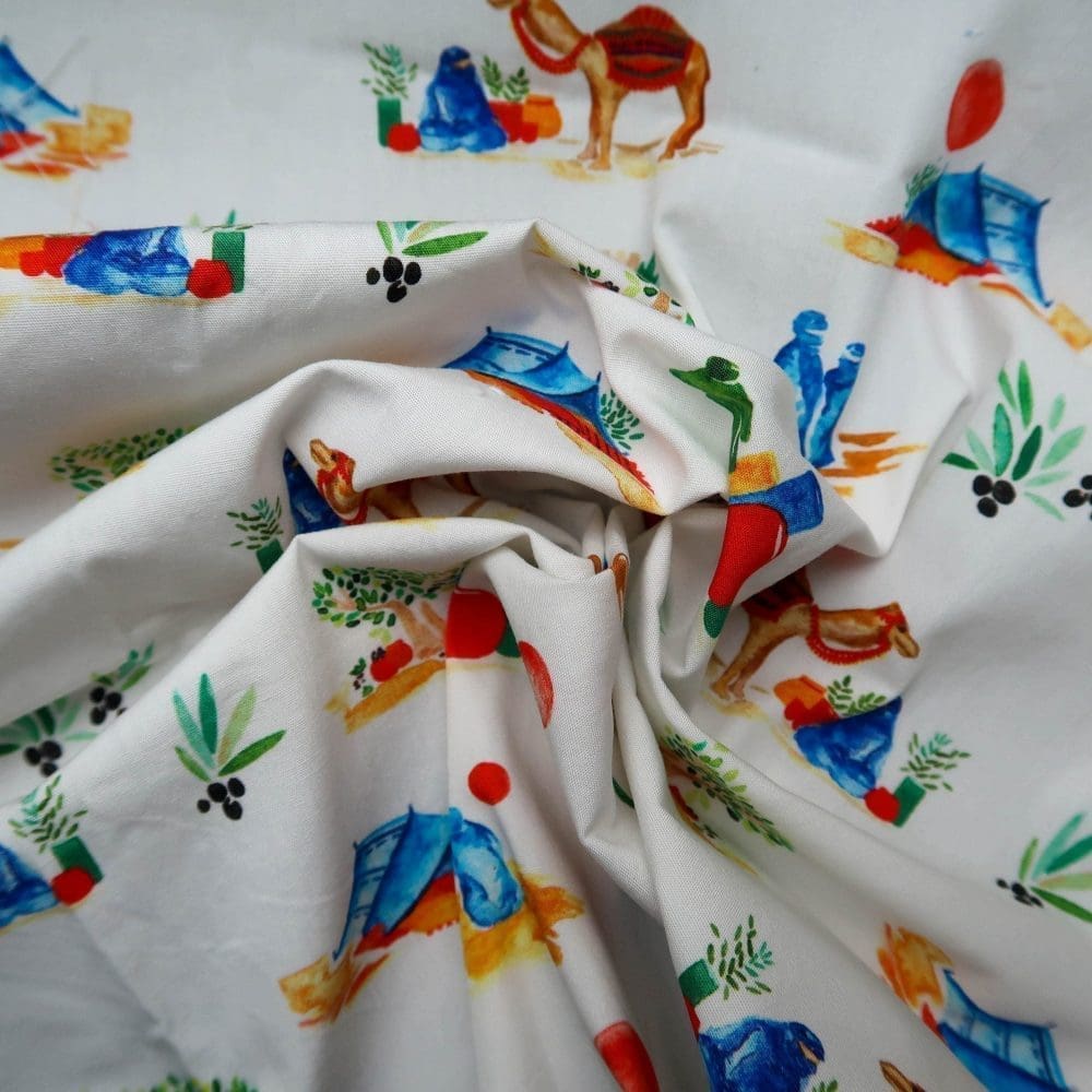 Satin de coton - Touaregs - Tissus - Carole Rampinetta - R Produit Popeline Touaregs scaled