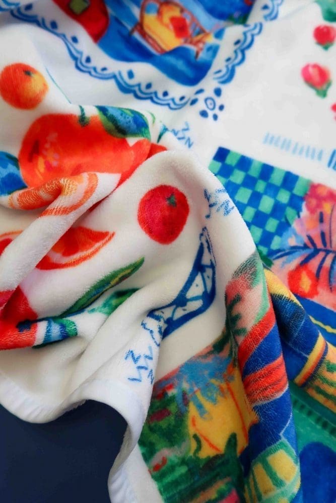 Serviette de plage - World of birds - Serviette de plage - Carole Rampinetta - R ServiettesPlage WEB Habibi scaled