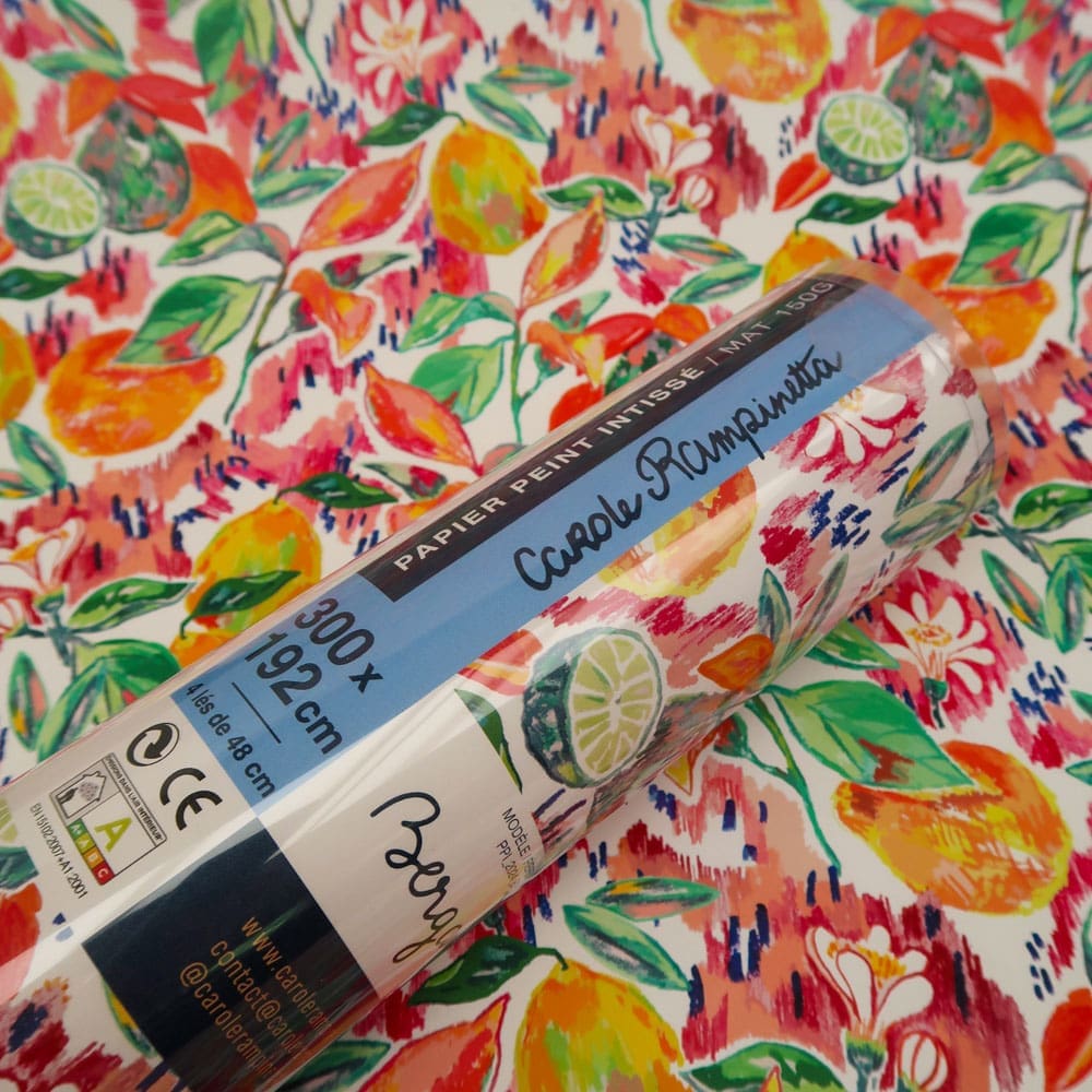 Papier peint - Echantillon - Bergamote - Papier peint - Carole Rampinetta - R PapierPeint Bergamote WEB