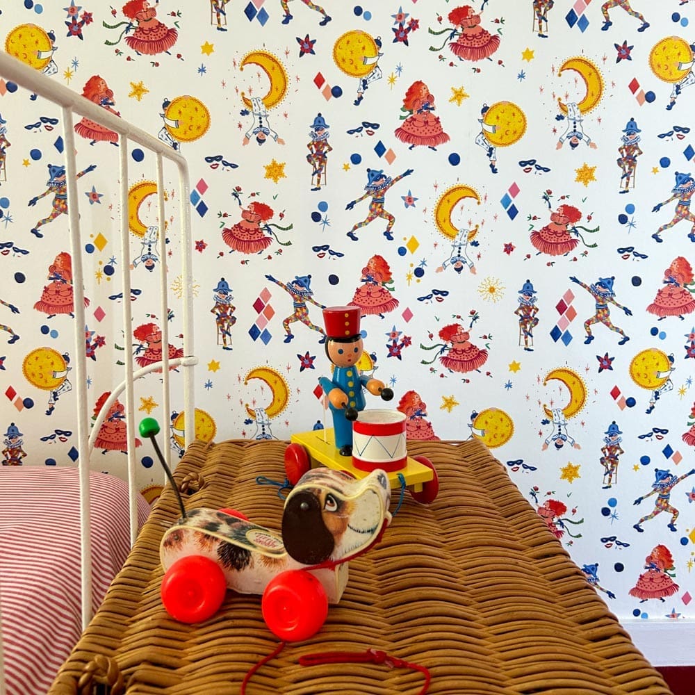 Papier peint - Echantillon - Bergamote - Papier peint - Carole Rampinetta - R PapierPeint Commedia WEB