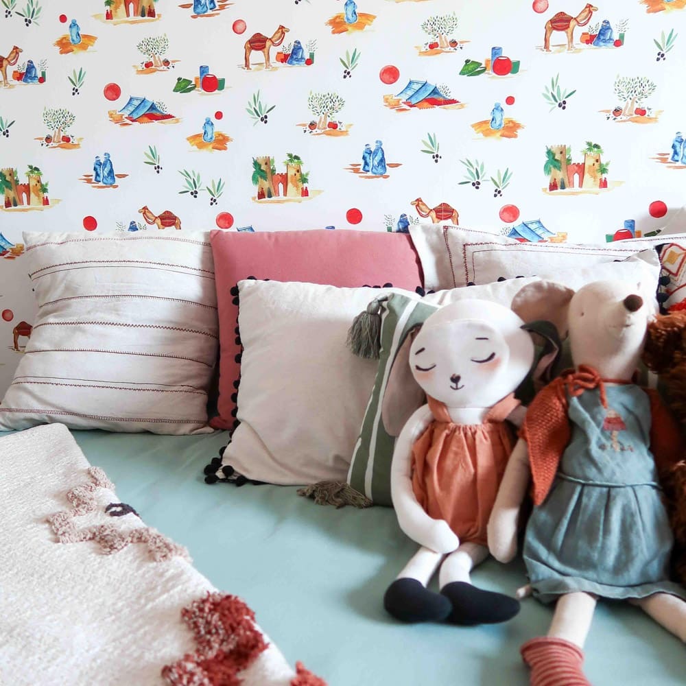 Papier peint - Echantillon - Bergamote - Papier peint - Carole Rampinetta - R PapierPeint Touaregs WEB