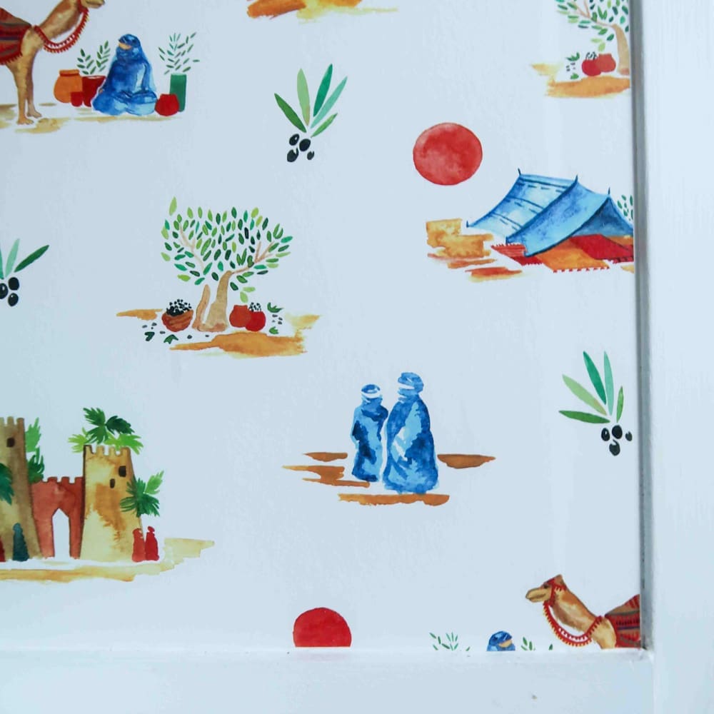 Papier peint - Echantillon - Bergamote - Papier peint - Carole Rampinetta - R PapierPeint Touaregs WEB