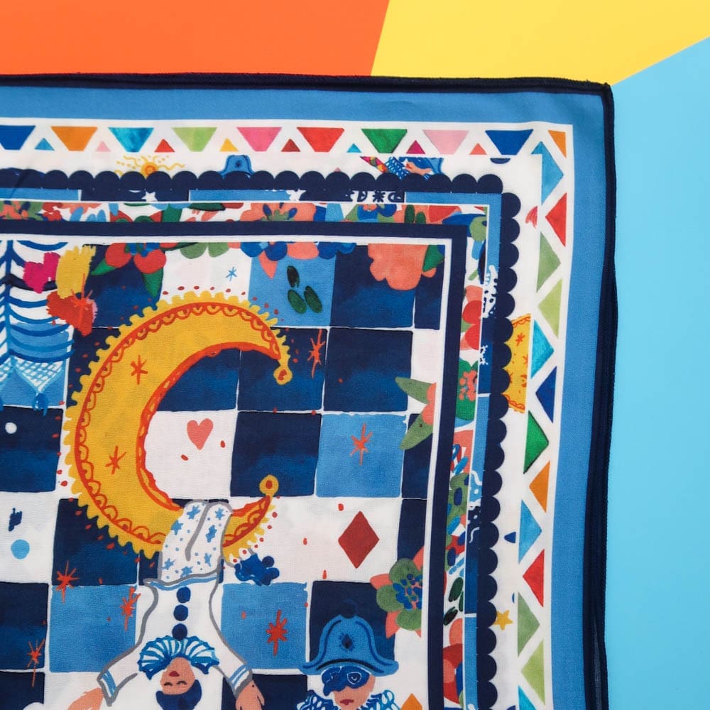 Bandana - Commedia - Foulards & Co - Carole Rampinetta - R Bandana COMMEDIA WEB