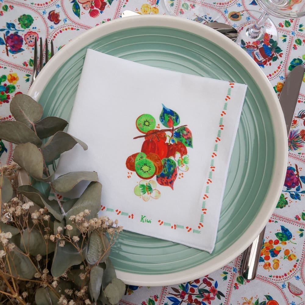 Serviette de table - Collection Tutti Frutti - PRECOMMANDE - Collection Tutti Frutti - Carole Rampinetta - R ServietteTable TuttiFrutti WEB