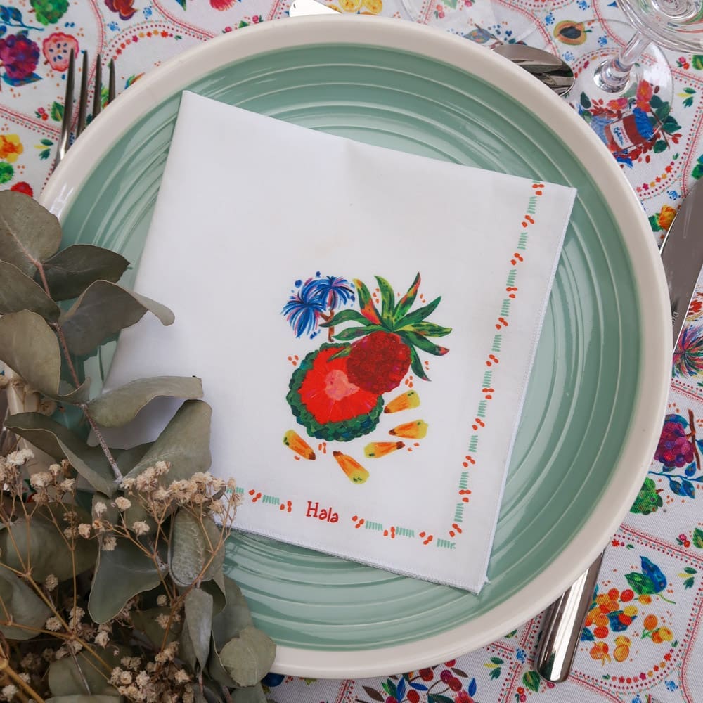 Serviette de table - Collection Tutti Frutti - PRECOMMANDE - Collection Tutti Frutti - Carole Rampinetta - R ServietteTable TuttiFrutti WEB