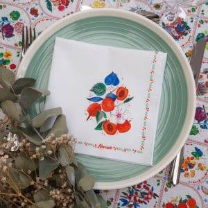 Serviette de table - Collection Tutti Frutti - PRECOMMANDE - Collection Tutti Frutti - Carole Rampinetta - R ServietteTable TuttiFrutti WEB
