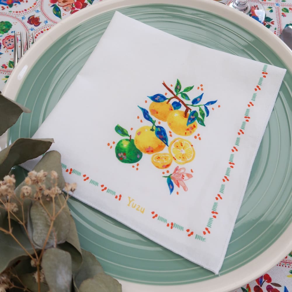 Serviette de table - Collection Tutti Frutti - PRECOMMANDE - Collection Tutti Frutti - Carole Rampinetta - R ServietteTable TuttiFrutti WEB