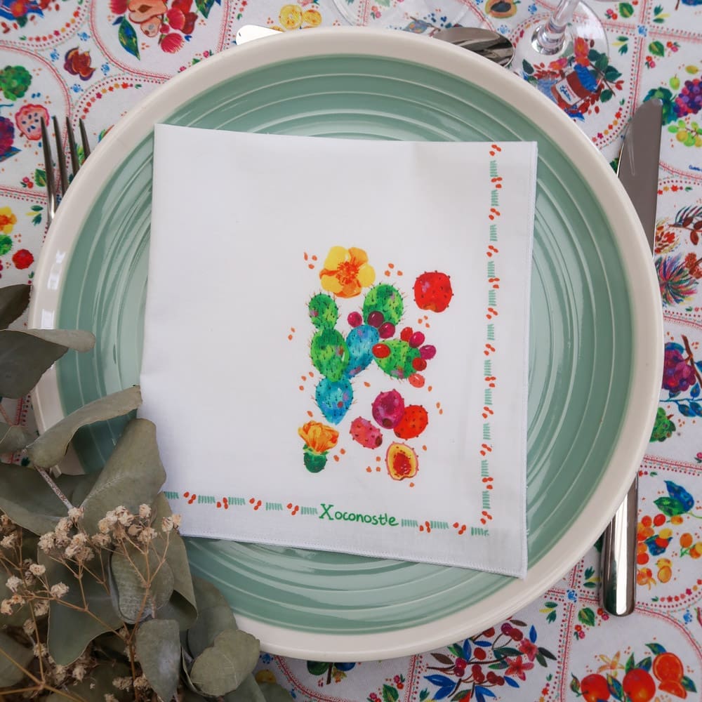 Serviette de table - Collection Tutti Frutti - PRECOMMANDE - Collection Tutti Frutti - Carole Rampinetta - R ServietteTable TuttiFrutti WEB