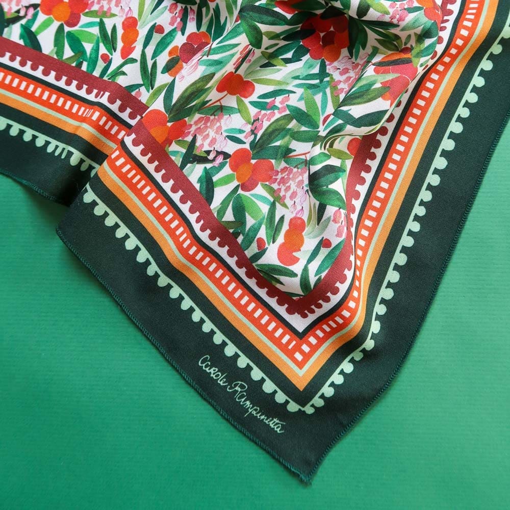 Bandana - Arbousier - Foulards & Co - Carole Rampinetta - R bandana ARBOUSIER WEB