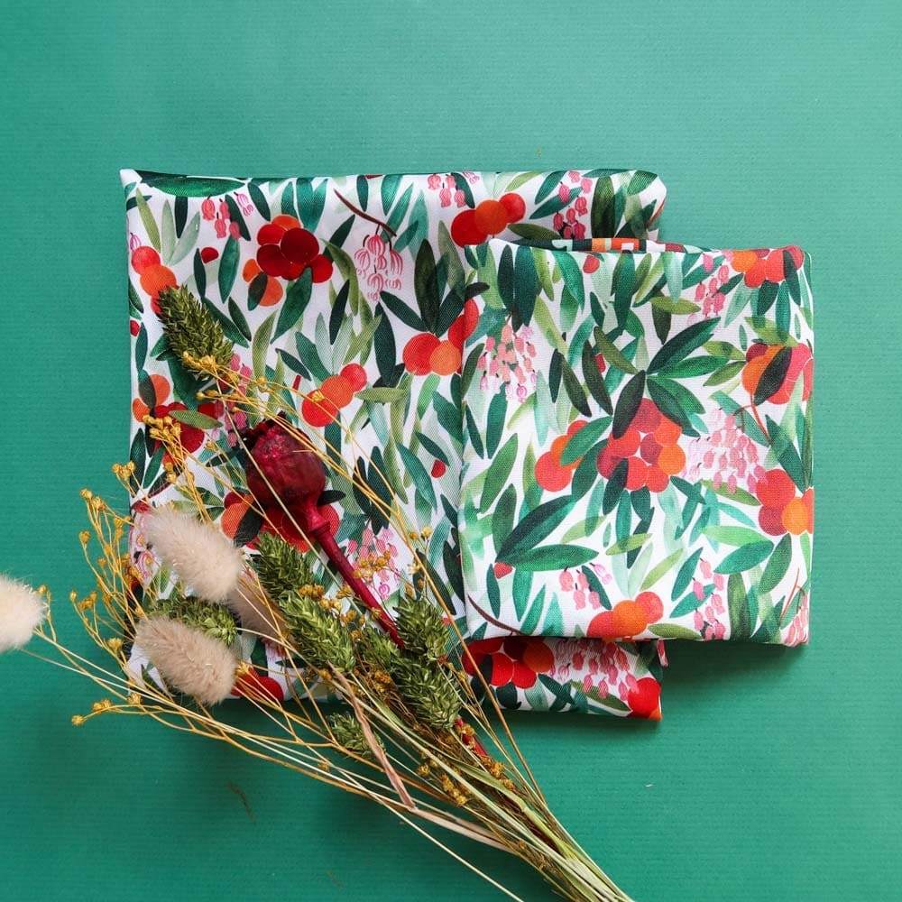 Bandana - Arbousier - Foulards & Co - Carole Rampinetta - R bandana ARBOUSIER WEB