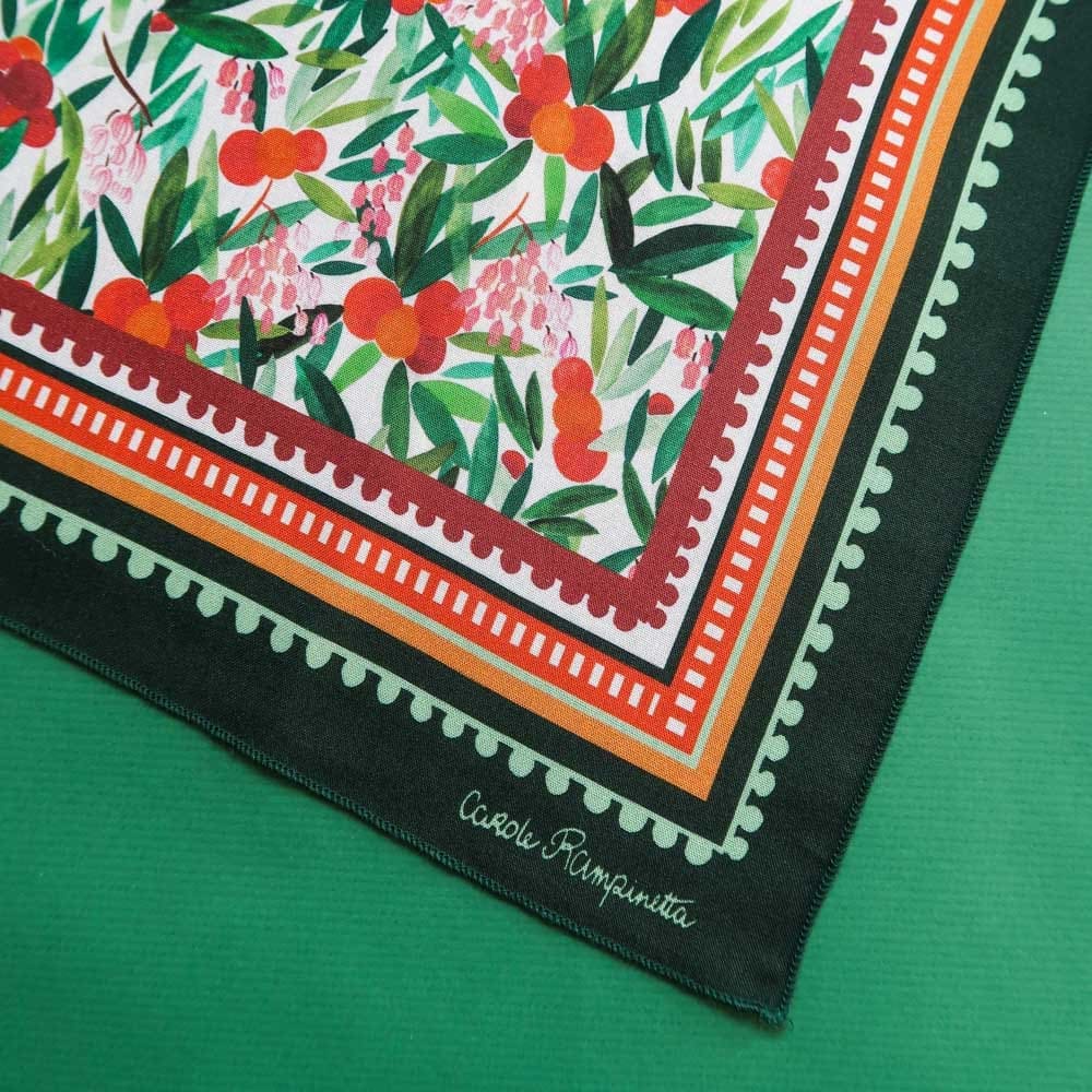 Bandana - Arbousier - Foulards & Co - Carole Rampinetta - R bandana ARBOUSIER WEB