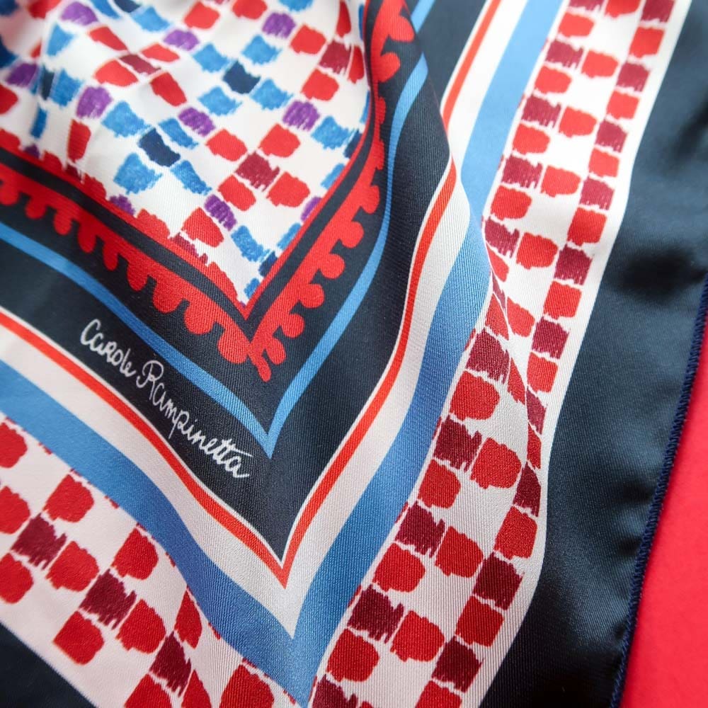 Foulard - Back to school - Foulards & Co - Carole Rampinetta - R foulard BACKTOSCHOOL WEB