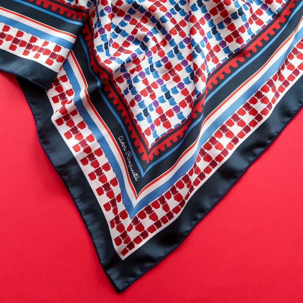 Foulard - Back to school - Foulards & Co - Carole Rampinetta - R foulard BACKTOSCHOOL WEB
