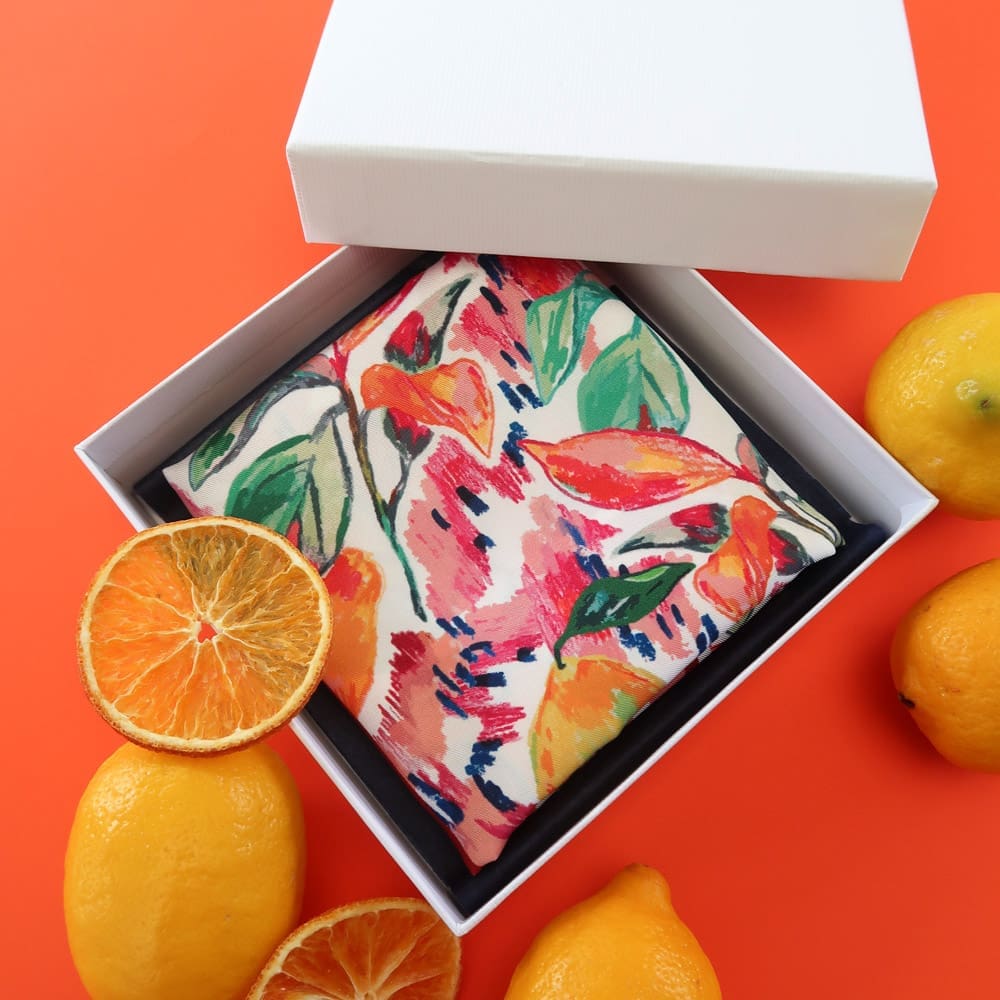 Foulard - Bergamote - Foulards & Co - Carole Rampinetta - R foulard BERGAMOTE WEB