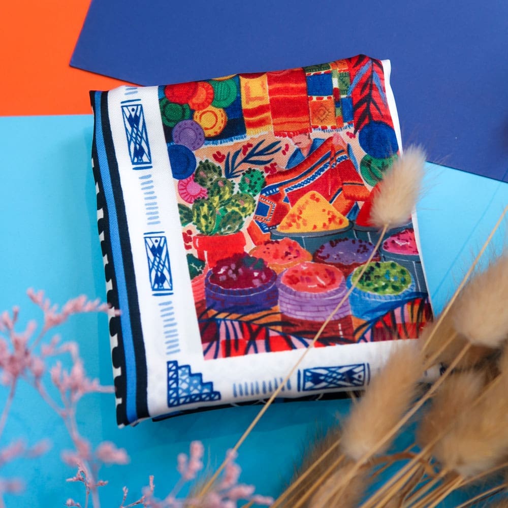 Foulard - Habibi - Foulards & Co - Carole Rampinetta - R foulard HABIBI WEB