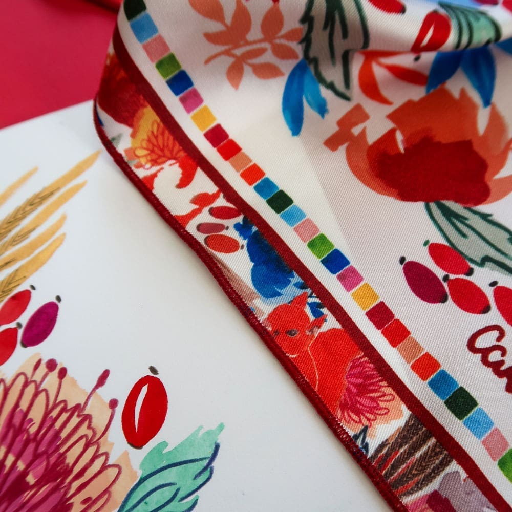 Foulard - Faisans dorés - Foulards & Co - Carole Rampinetta