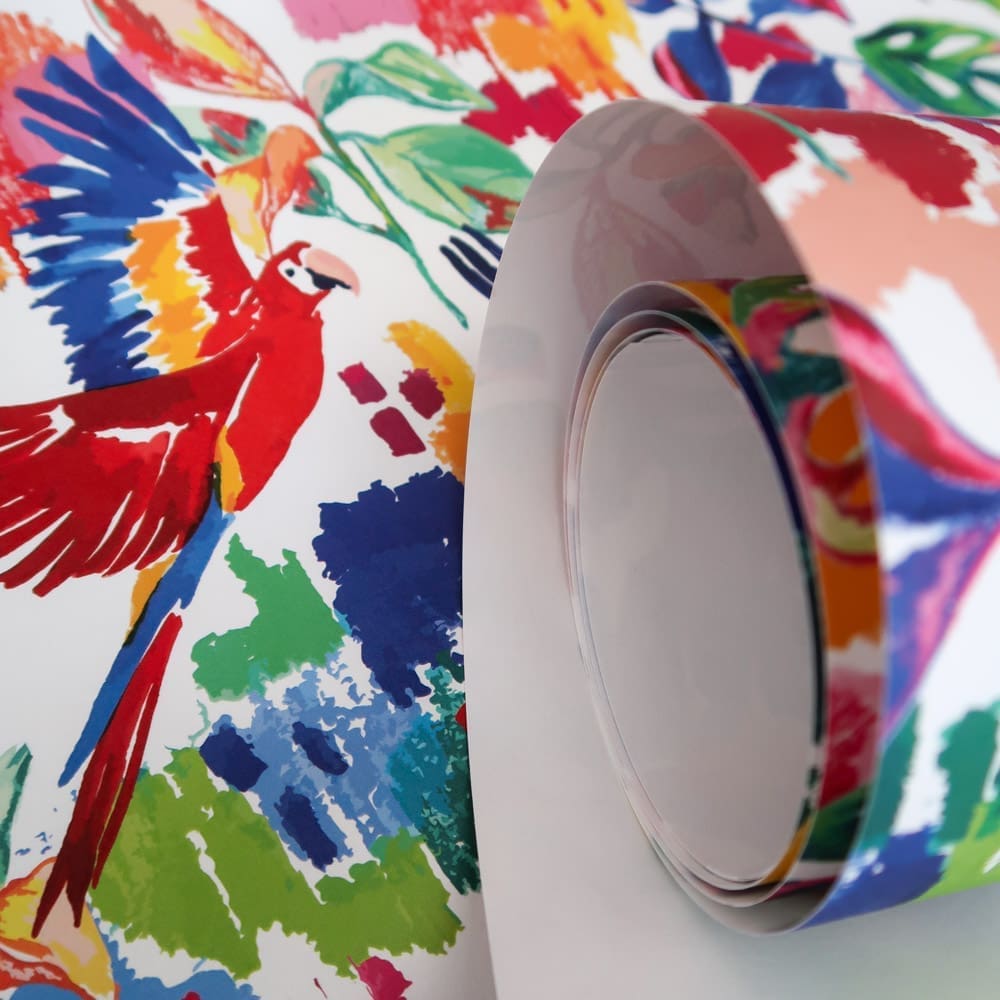 Papier peint - Echantillon - Faisans Dorés - Papier peint - Carole Rampinetta - R PapierPeint Amazonia WEB