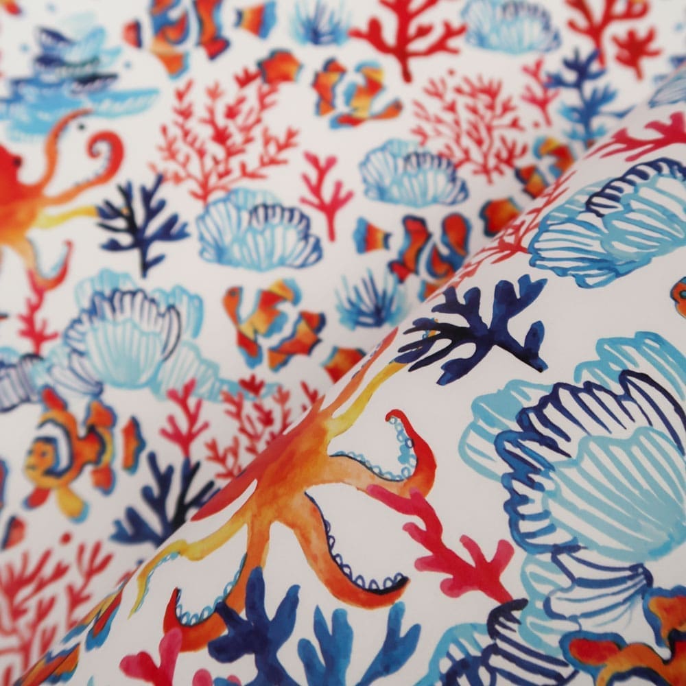 Papier peint - Echantillon - Faisans Dorés - Papier peint - Carole Rampinetta - R PapierPeint FondsMarins WEB