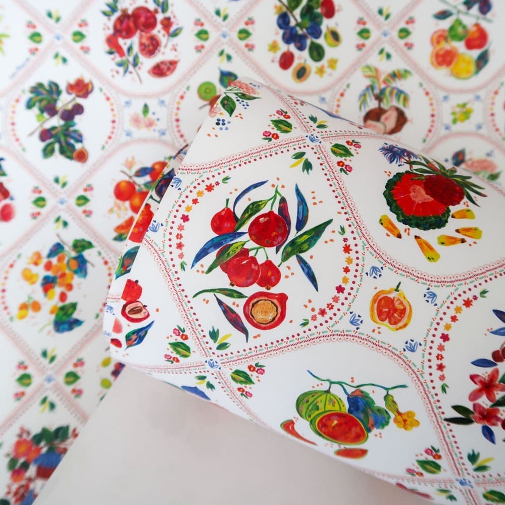 Papier peint - Echantillon - Faisans Dorés - Papier peint - Carole Rampinetta - R PapierPeint TuttiFrutti WEB