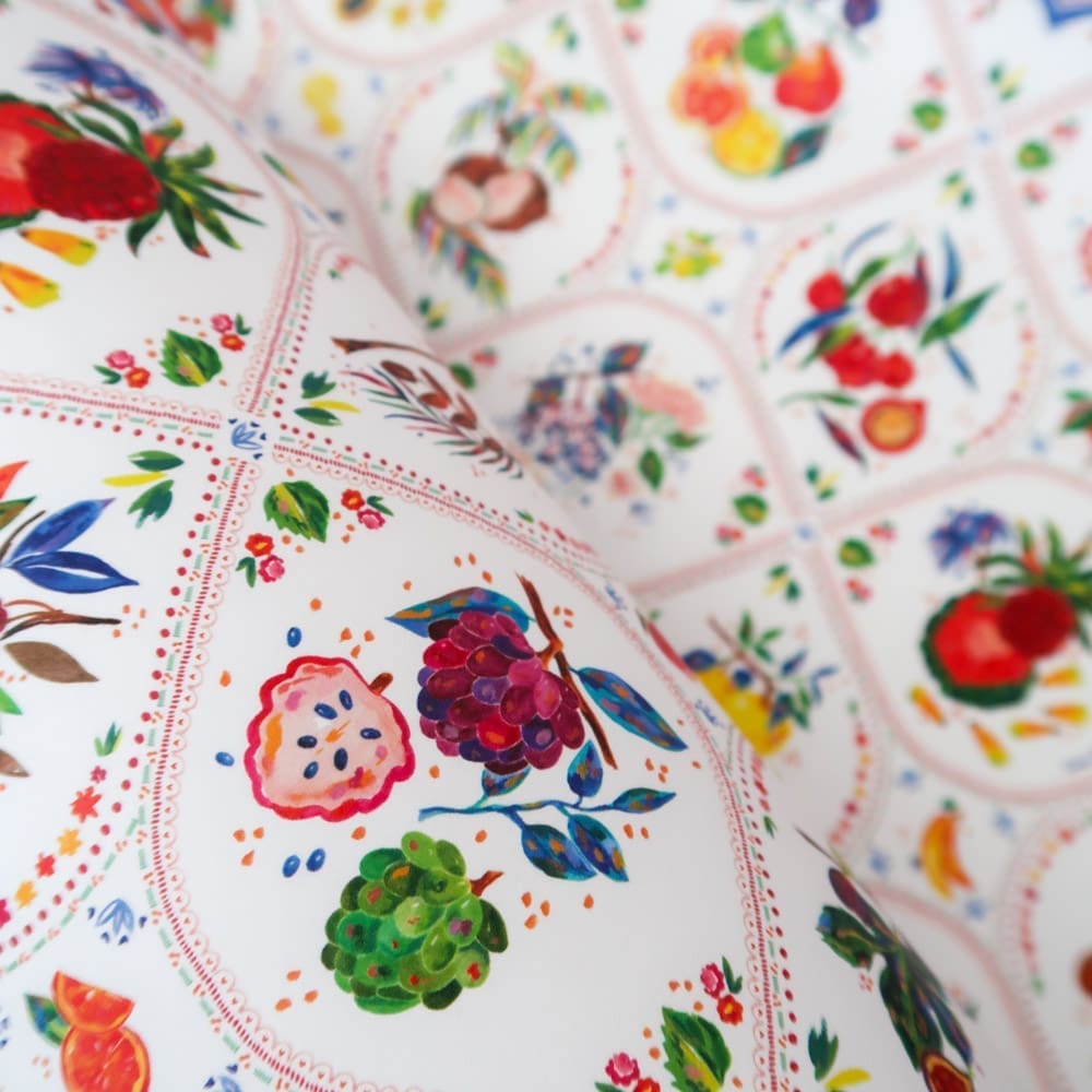 Papier peint - Echantillon - Faisans Dorés - Papier peint - Carole Rampinetta - R PapierPeint TuttiFrutti WEB