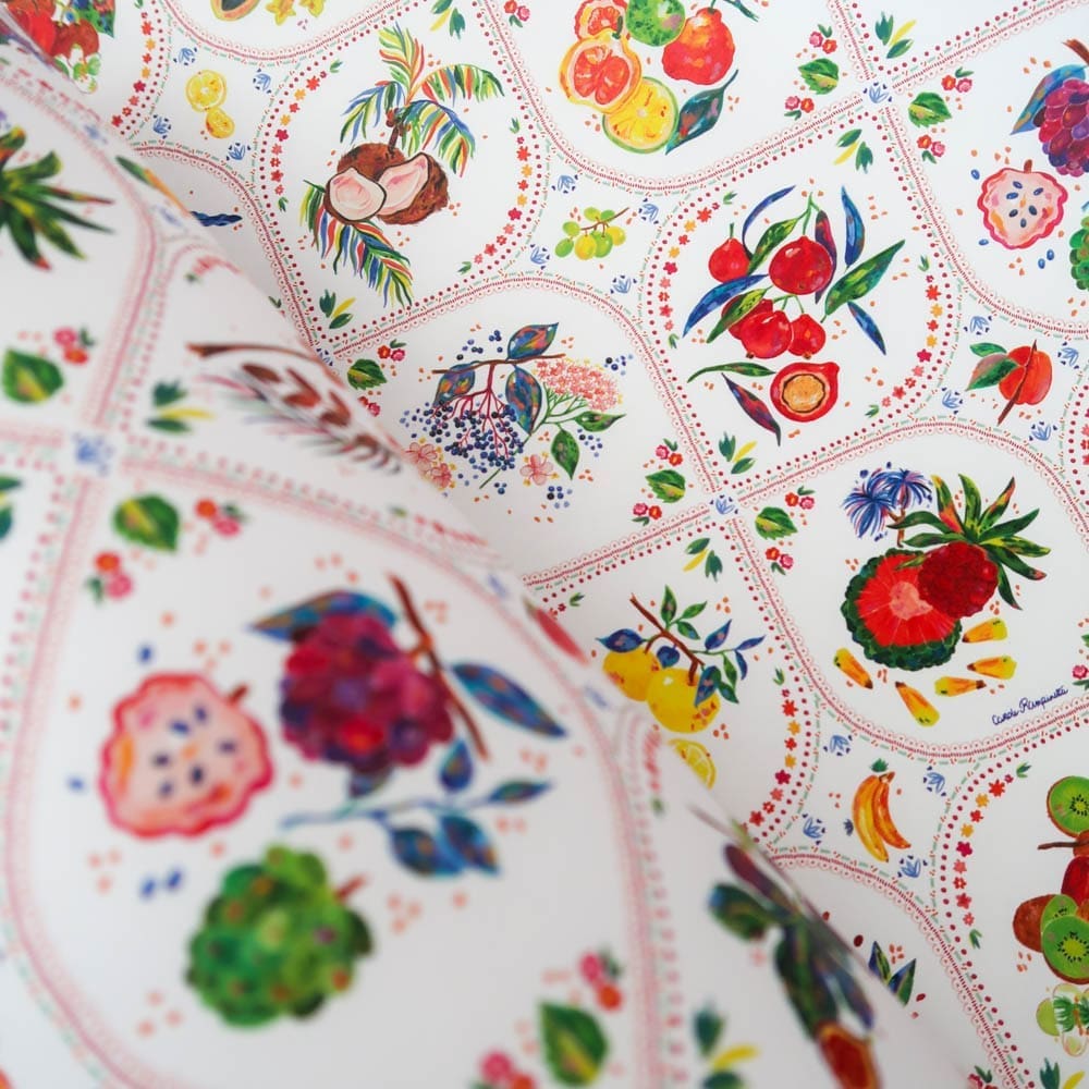 Papier peint - Echantillon - Faisans Dorés - Papier peint - Carole Rampinetta - R PapierPeint TuttiFrutti WEB