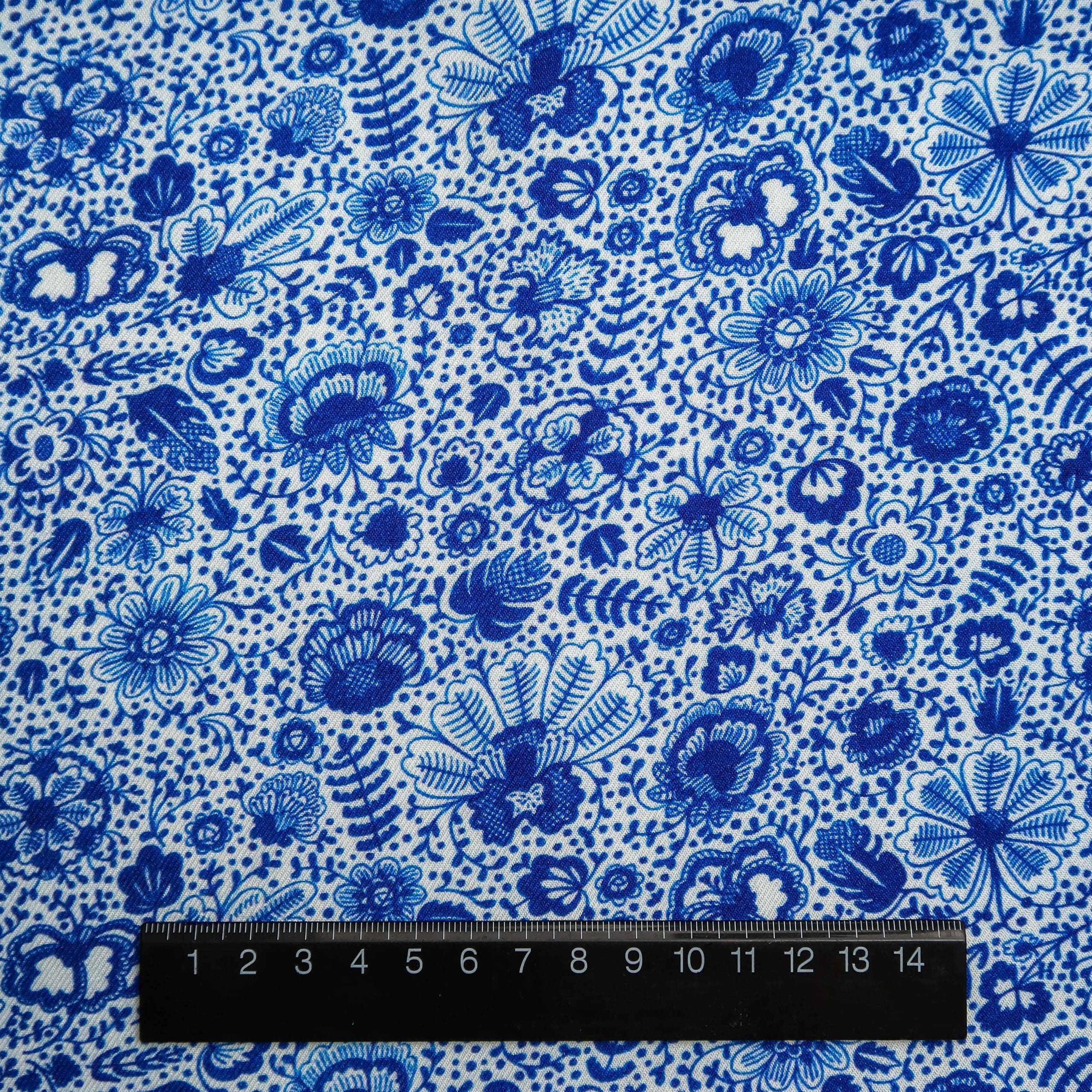 Twill de viscose - Blue Delft - Tissus - Carole Rampinetta - R Produit TwillViscose BlueDelft
