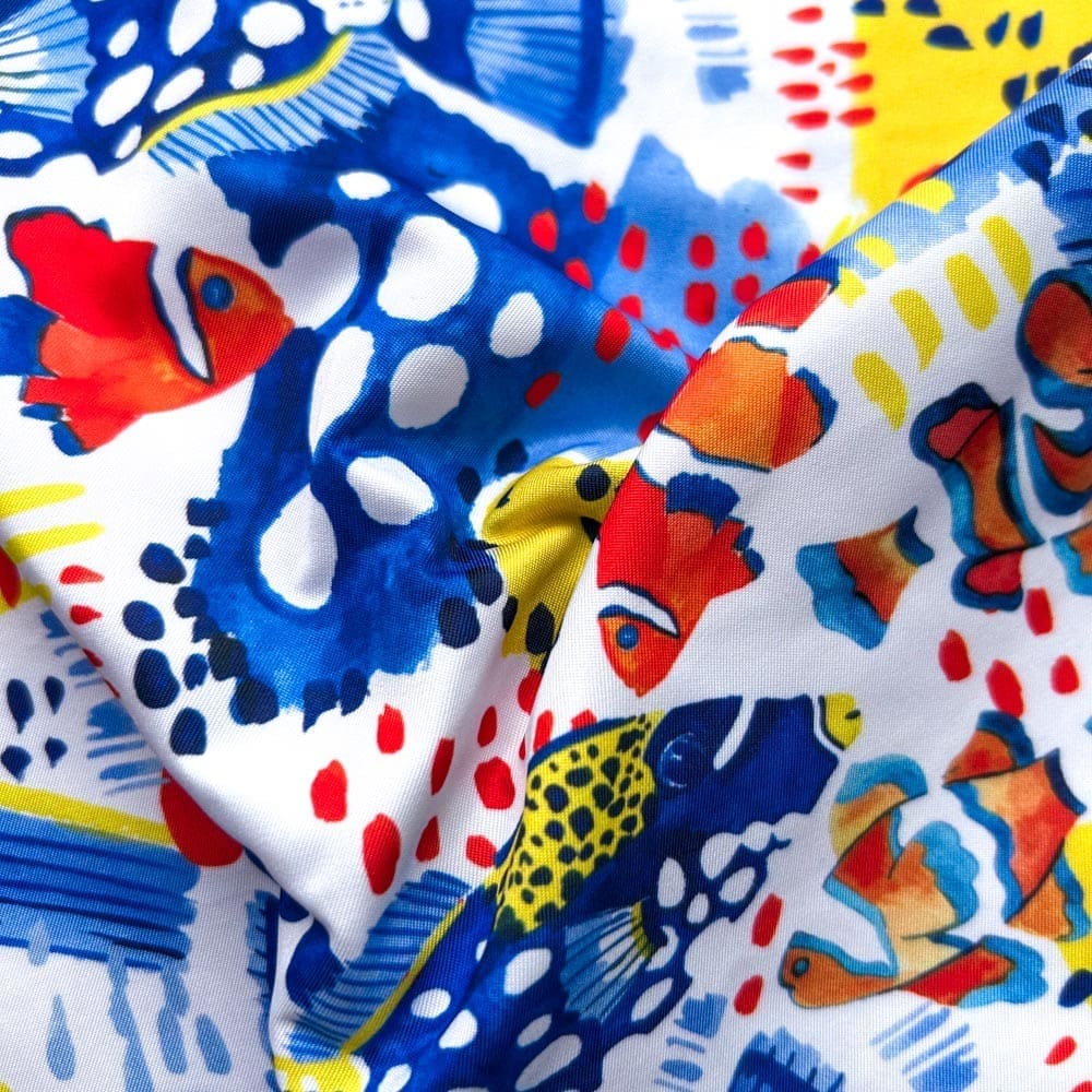 Tissu short de bain - Premier avril - Tissus - Carole Rampinetta - R ShortBain PremierAvril