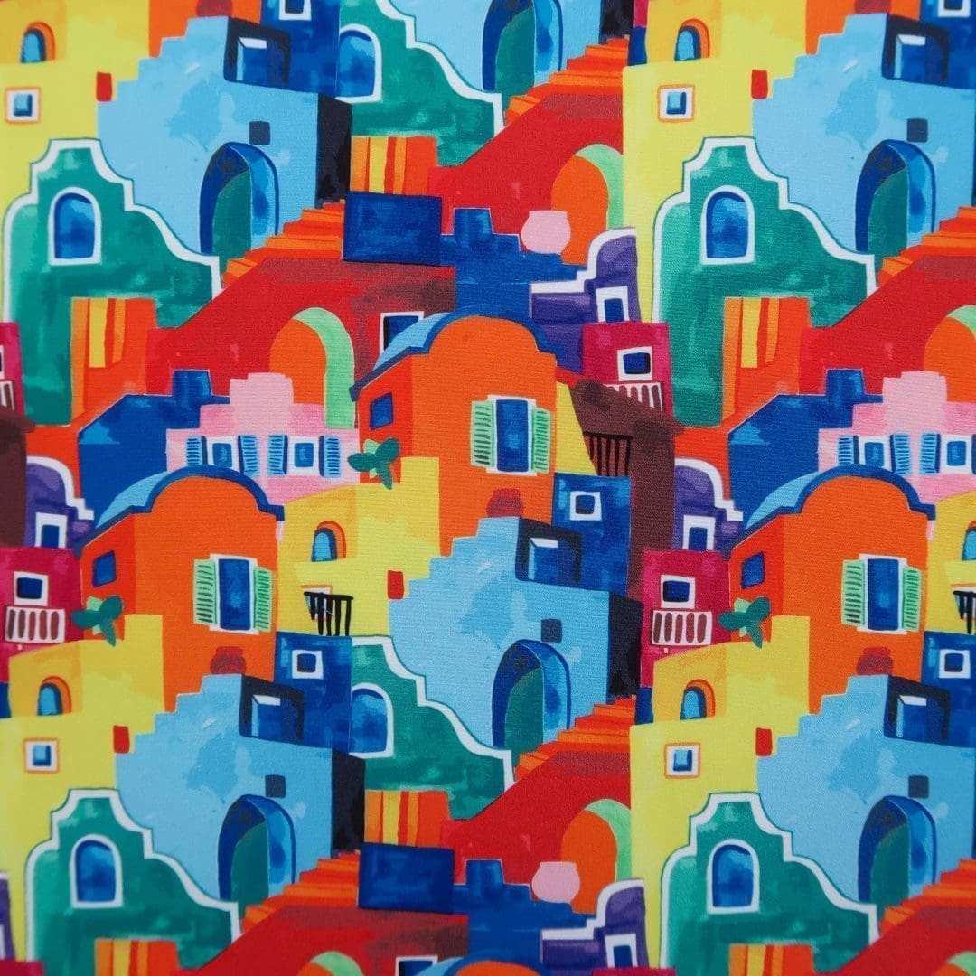 Tissu short de bain - Hacienda - Tissus - Carole Rampinetta - R TissuShortBain Hacienda