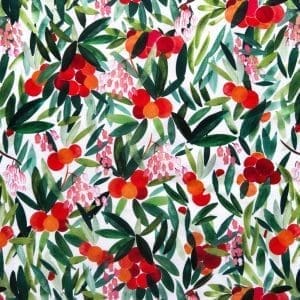 Tissu short de bain - Arbousier - Nouvelle collection - Carole Rampinetta - R ShortBain Arbousier