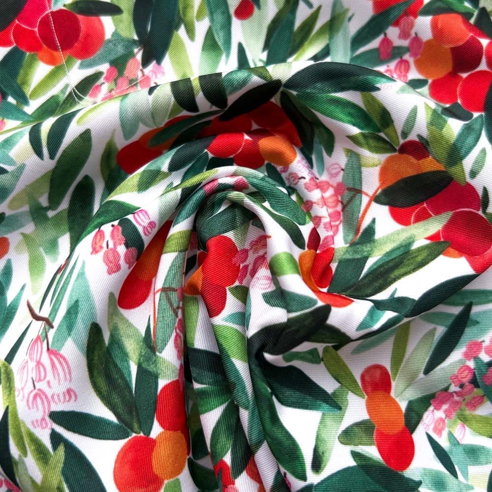 Tissu short de bain - Arbousier - Nouvelle collection - Carole Rampinetta - R ShortBain Arbousier