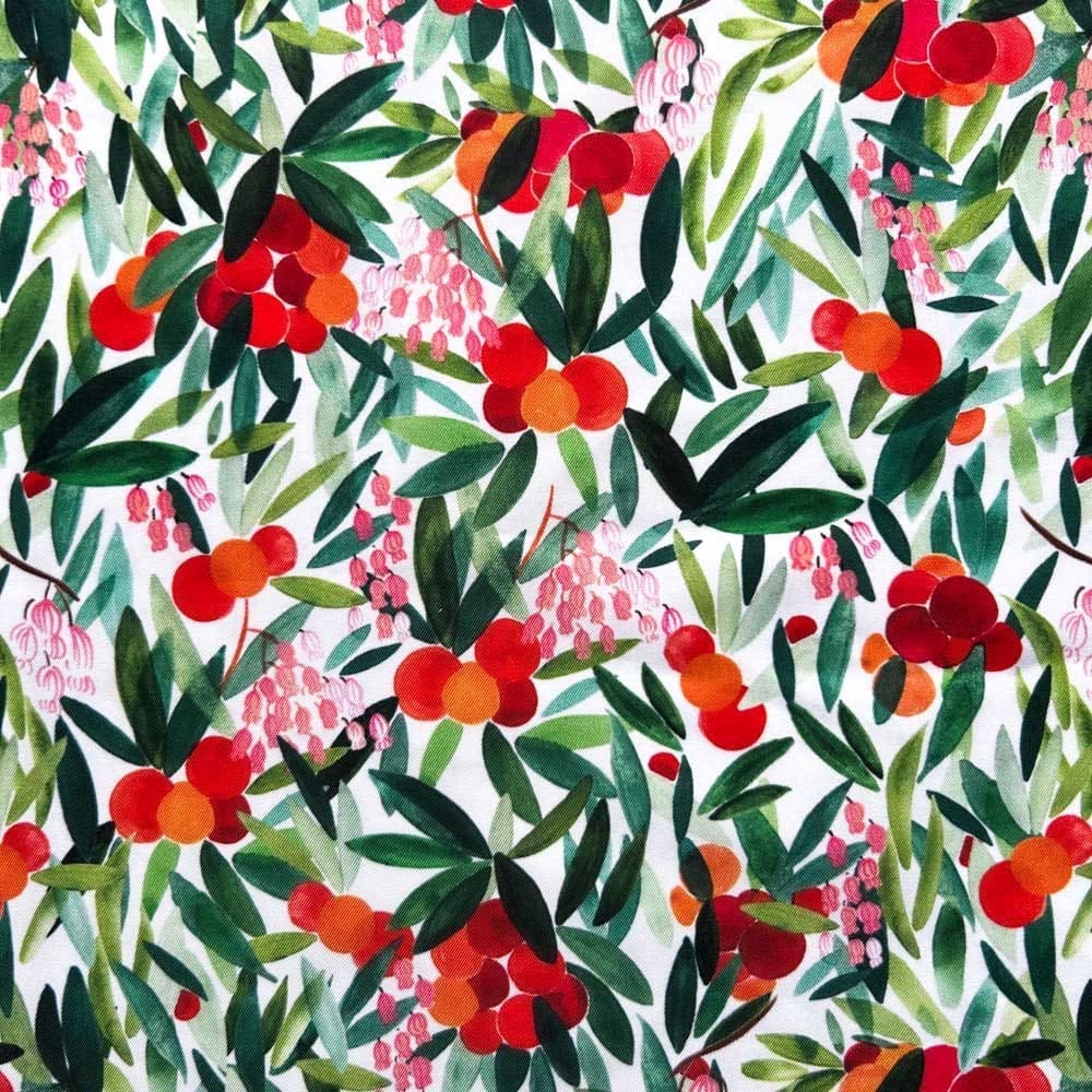 Tissu short de bain - Arbousier - Nouvelle collection - Carole Rampinetta - R ShortBain Arbousier