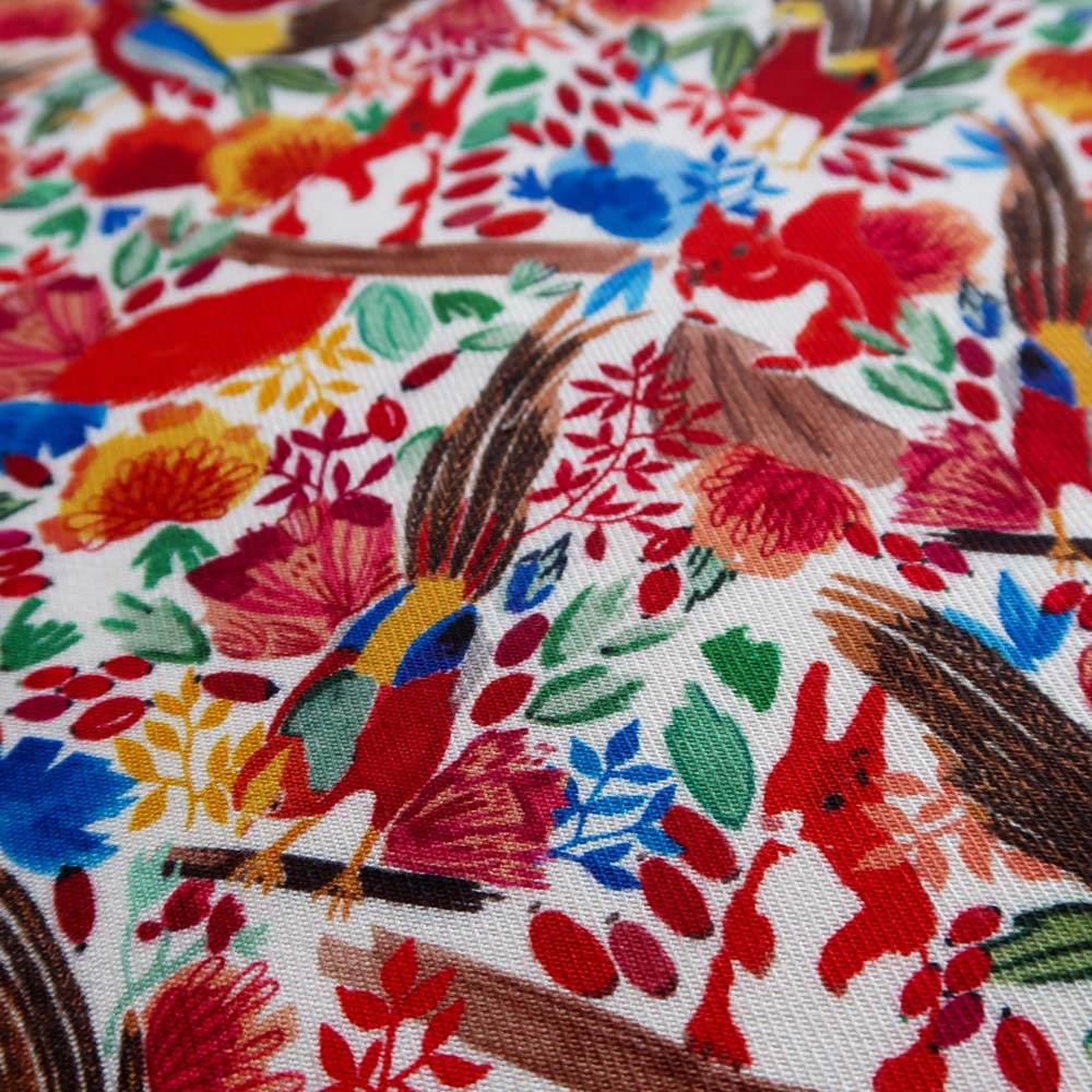 Twill de viscose - Faisans dorés - Tissus - Carole Rampinetta - R TwillViscose FaisansDorés