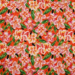 Pr&eacute;-commande - Jersey de coton - Frangipanier orange