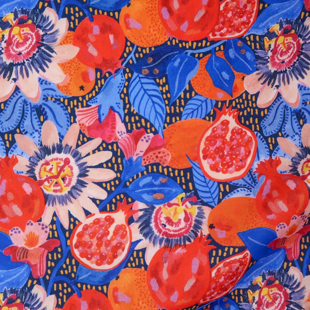 Pré-Commande - Satin de coton - Grenadine Marine