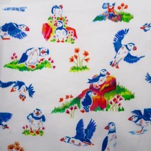 Pr&eacute;-Commande - Satin de coton - Macareux
