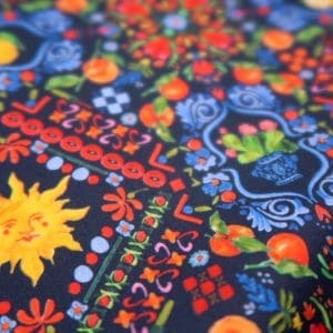 Satin de coton - Majolique marine