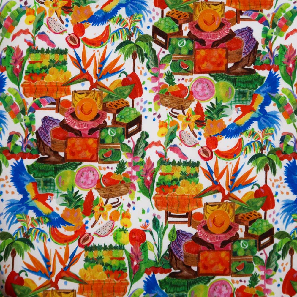 Pré-Commande - Satin de coton - Marché aux fruits