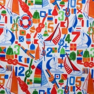 Pr&eacute;-Commande - Satin de coton - Nautique