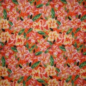 Jersey de coton - Frangipanier orange
