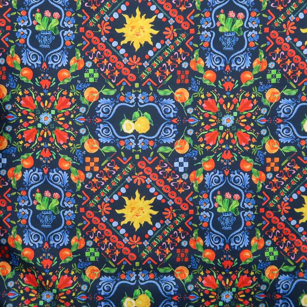 Pré-commande - Tissu short de bain - Majolique marine