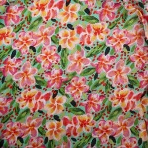 Pré-commande - Twill de viscose - Frangipanier turquoise