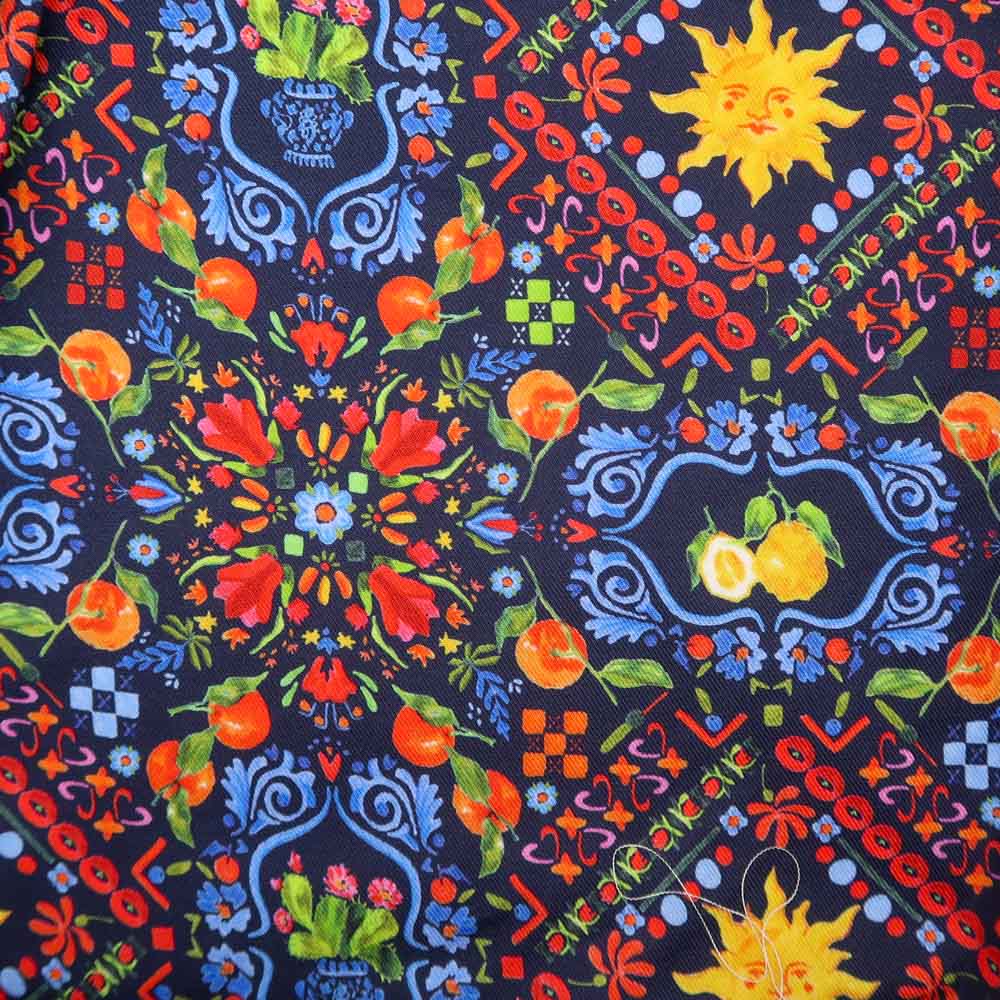 Pré-commande - Twill de viscose - Majolique Marine