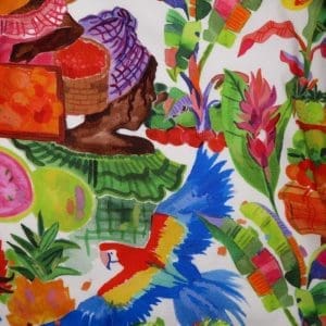 Pré-commande - Twill de viscose - Marché aux fruits